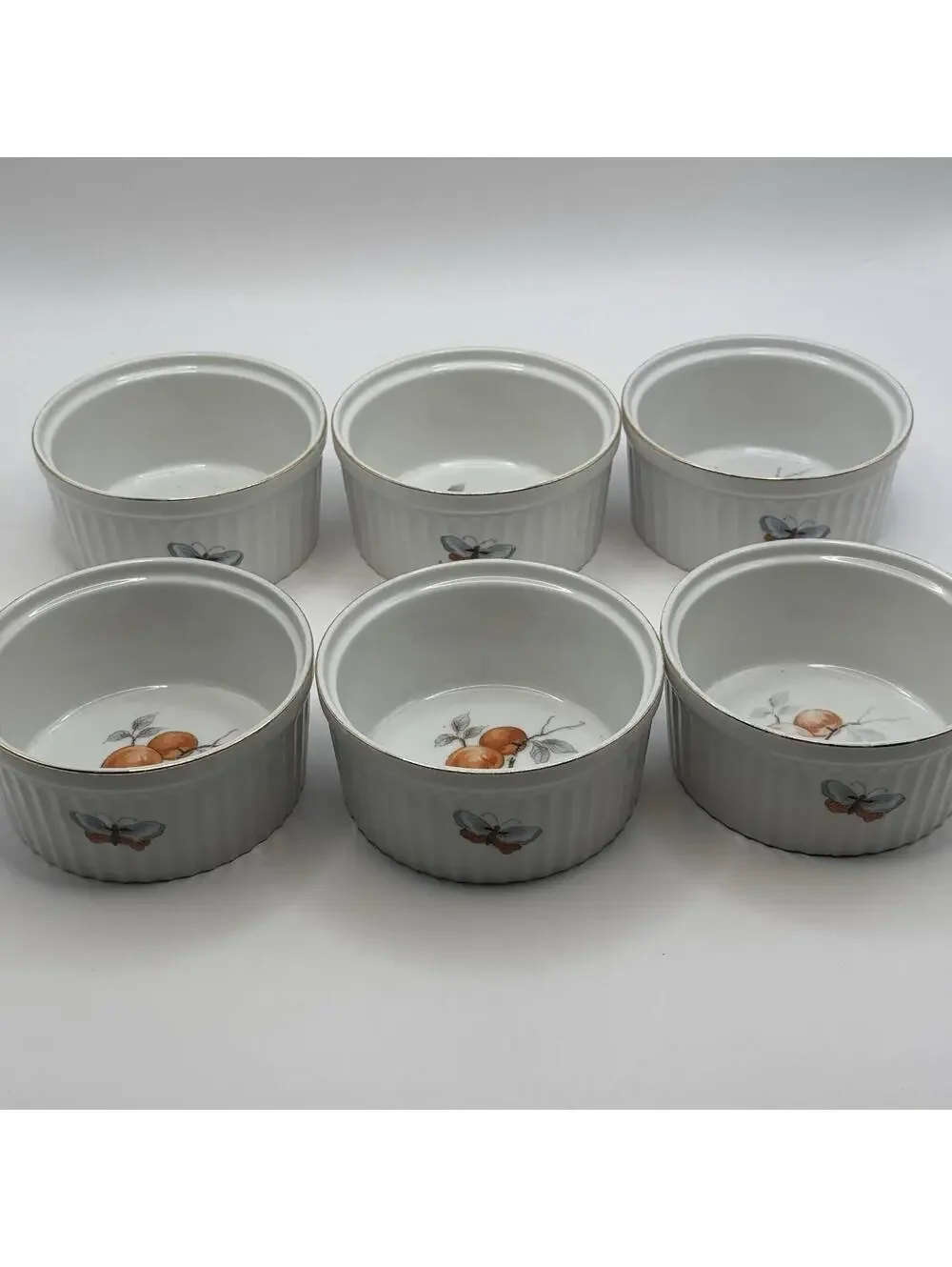 Lot Of 6 Andrea By Sadek Fruit Oven to Table Cookware 7334 Ramekins